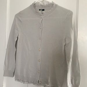 J.Crew gray cardigan, size S